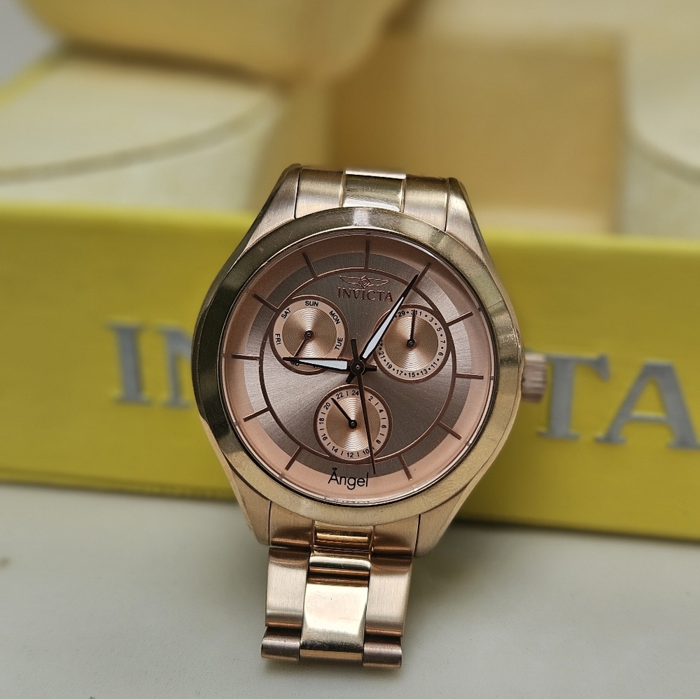 Invicta Rose Gold Women Angel Lady Watch